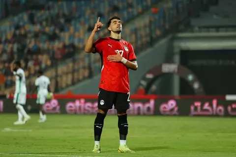 محمود صابر يسجل هدفه الأول مع منتخب مصر في ودية نيجيريا (فيديو)